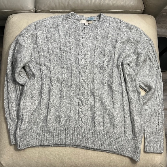 NWT - Loft By Ann Taylor Women's Cable Knit Sweater - Size L - Picture 3 of 8